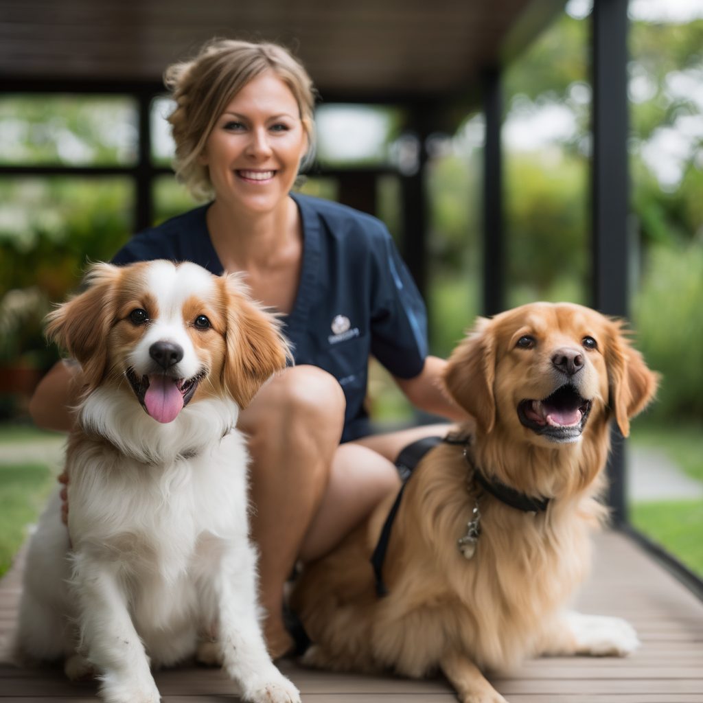 Professional dog walker providing expert care and attention in Coconut Grove