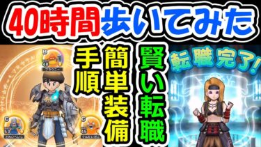 ドラクエウォーク 転職とこころ装備の賢い手順の紹介【DQW実況】