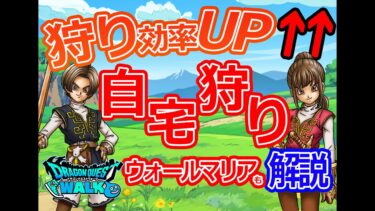 【ドラクエウォーク】最新です☆初心者・復帰者向け　狩り効率UP動画　自宅狩り　ウォールマリア　解説です。
