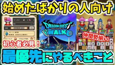 【ドラクエウォーク】新規勢必見！最優先でやるべきことを徹底解説！！【DQW】
