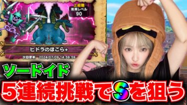 【ドラクエウォーク】ゾーマで盛り上がってますが！ソードイドもねらっていこう！無課金ギャル勇者がいく！