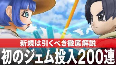 ドラクエウォーク  初の200連ジェム投入、あぶない水着24ふくびきガチャを新規は引くべき理由 DQウォーク