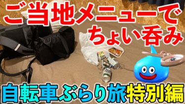 【ドラクエウォーク】自転車ぶらり旅北関東編、現地の料理ちょい飲み生放送