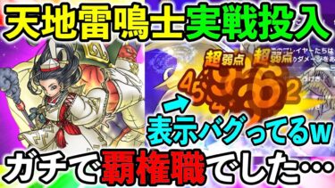 【ドラクエウォーク】天地雷鳴士がバグレベルというかバグってる件ｗｗｗ