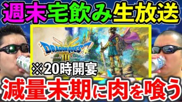 【ドラクエウォーク】１年間30キロ減量チャレンジ最後の１カ月！　ラストスパート肉パーティ！！！