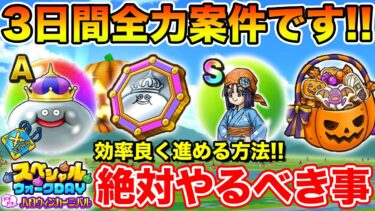 【ドラクエウォーク】3日間全力案件です!! スペシャルウォークDayで絶対やるべきこと!!【DQW】