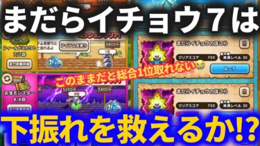 【ドラクエウォーク】下振れピンチでまだらイチョウ7連戦チャレンジ！！アイテムの効果的な使い方も相まって低成績から総合1位ゲットへ！！【ぼうけんスライアスロン3日目】