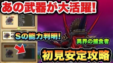 【ドラクエウォーク】早くもSの能力判明！あの武器が大活躍！異界の捕食者を初見安定攻略！