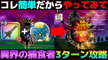【ドラクエウォーク】異界の捕食者3ターン攻略。またもぎんが砲炸裂。