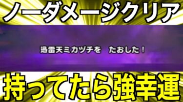 これ持ってますか？衝撃のミカヅチノーダメージ攻略が可能です【ドラクエウォーク】【ドラゴンクエストウォーク】