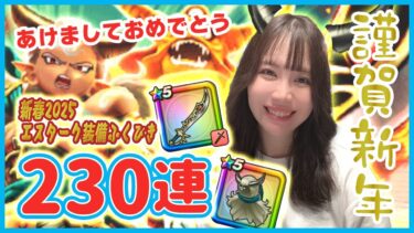 【ドラクエウォーク】新春2025エスタークの魔刃ガチャ230連！