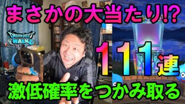 ドラクエウォーク617【激低確率の何かがまさかの大当たり！？メドローア・イルマぶっぱしたい！異界の賢者ふくびきなど111連！】