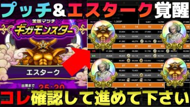 【ドラクエウォーク】※表にミスがあったので再アップ修正版です。エスターク＆プッチの覚醒を安心して進めたい方はこちらをご確認下さい。