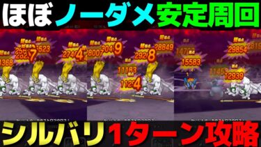 【ドラクエウォーク】シルバリヌス安定の1ターン攻略。ほぼノーダメージで安心して周回できます。
