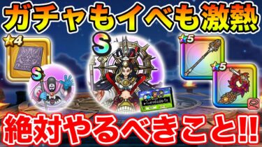 【ドラクエウォーク】ガチャもイベントも激熱期間に入りました!! 絶対やるべきこと!!【DQW】