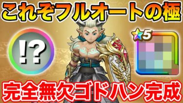 【ドラクエウォーク】完全無欠のゴッドハンドが完成しました!! これでフルオート勝つる!!【DQW】