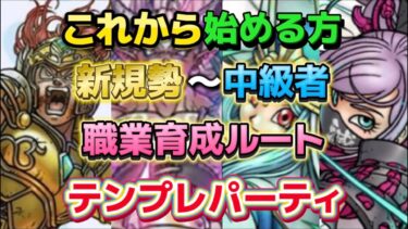 [ドラクエウォーク]新規勢〜古参勢まで予習・復習は大事！職業育成ルート[DQW]