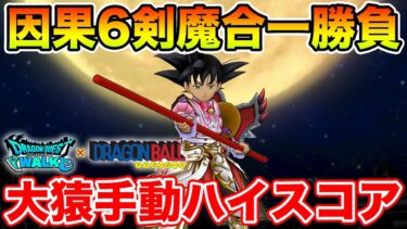 【ドラクエウォーク】グリ爪が無いので因果6剣魔合一勝負でハイスコア狙い!!【DQW】