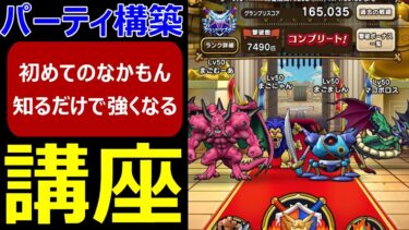 【ドラクエウォーク】なかもん始めてみようと思った方向け「パーティー構築」講座!!【なかまモンスター友の会】
