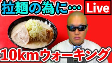 【ドラクエウォーク】罪悪感ゼロでおいしく拉麺をいただくための10km散歩配信