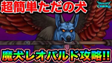 【ドラクエウォーク】魔犬レオパルド簡単攻略。HP１４５万って運営氏間違えたの？wwww
