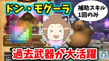ドン・モグーラのほこらはあの武器が大活躍！補助スキルも１回のみです！！【ドラクエウォーク_vol.417】