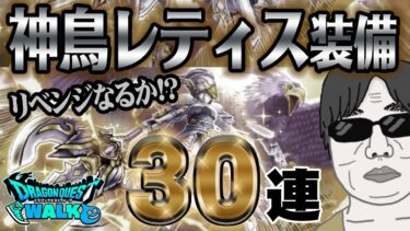 【ドラクエウォーク】神鳥の翼斧が何とか欲しい!!神鳥レティス装備50連で無課金勇者は獲得することができるのか!?